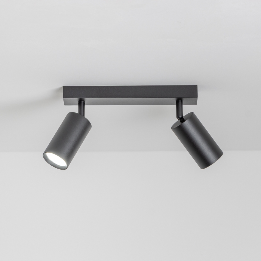 Brilagi - LED RGBW ar regulējamu spilgtumu virziena gaismeklis SELE 2xGU10/6W/230V 3000K melns + tālvadība