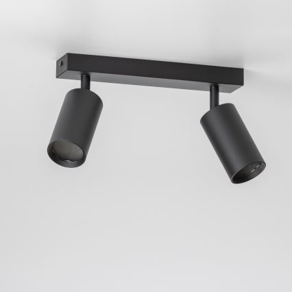 Brilagi - LED RGBW ar regulējamu spilgtumu virziena gaismeklis SELE 2xGU10/6W/230V 3000K melns + tālvadība