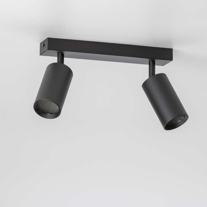 Brilagi - LED RGBW ar regulējamu spilgtumu virziena gaismeklis SELE 2xGU10/6W/230V 3000K melns + tālvadība