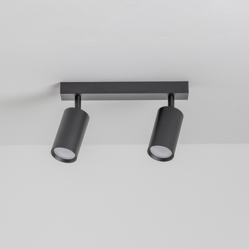 Brilagi - LED RGBW ar regulējamu spilgtumu virziena gaismeklis SELE 2xGU10/6W/230V 3000K melns + tālvadība