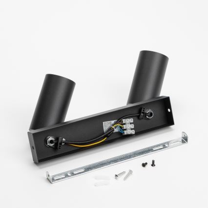 Brilagi - LED RGBW ar regulējamu spilgtumu virziena gaismeklis SELE 2xGU10/6W/230V 3000K melns + tālvadība