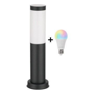 Brilagi - LED RGBW dimmējama āra lampa 1xE27/9W/230V 2700-6500K IP44 40 cm melna