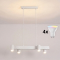 BRILAGI - LED RGBW dimmējama lustra uz troses SELE 4xGU10/6,5W/230V 2700-6500K balta