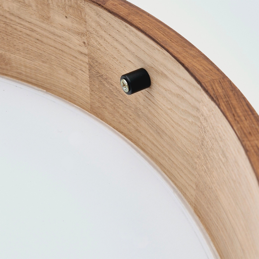 Brilagi - LED RGBW regulējama griestu lampa CARVALHO 2xE27/15W/230V 2700-6500K Wi-Fi ozola Ø 37,5 cm