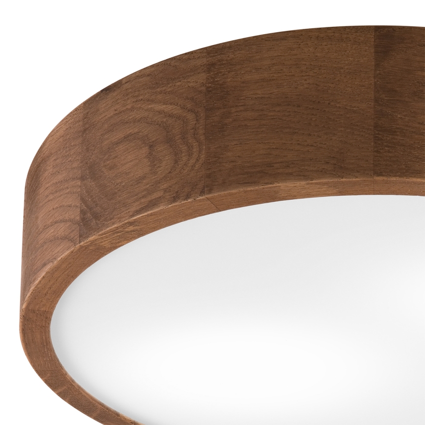 Brilagi - LED RGBW regulējama griestu lampa CARVALHO 2xE27/15W/230V 2700-6500K Wi-Fi ozola Ø 37,5 cm