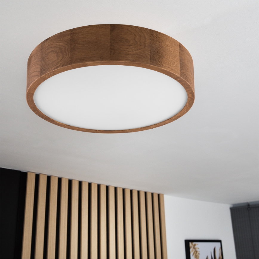 Brilagi - LED RGBW regulējama griestu lampa CARVALHO 2xE27/9W/230V 2700-6500K Wi-Fi ozola Ø 37,5 cm