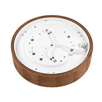Brilagi - LED RGBW regulējama griestu lampa CARVALHO 2xE27/9W/230V 2700-6500K Wi-Fi ozola Ø 37,5 cm