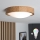 Brilagi - LED RGBW dimmējams griestu gaismeklis CARVALHO SLIM 1xE27/9W/230V 2700–6500K Wi-Fi ozols Ø27 cm