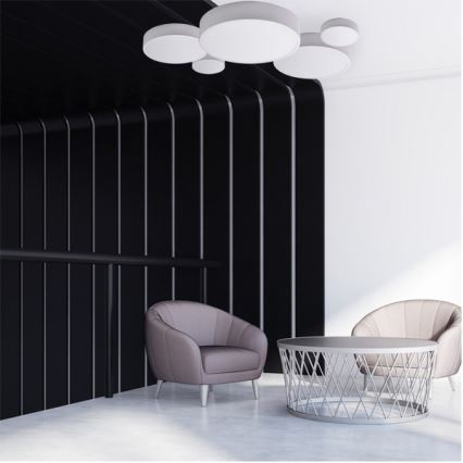 Brilagi - LED RGBW regulējams griestu gaismeklis CLARE 3xE27/9W/230V 2700-6500K Ø 40 cm Wi-Fi balts