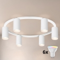 BRILAGI - LED RGBW dimmējams griestu gaismeklis SELE 6xGU10/6,5W/230V 2700-6500K balts + tālvadības pults
