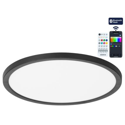 Brilagi - LED RGBW aptumšojams griestu gaismeklis VIBE LED/36W/230V 3000-6500K Ø 40 cm melns + tālvadības pults