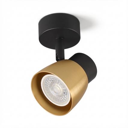 Brilagi - LED RGBW dimmējams prožektors NUGGET 1xGU10/4,8W/230V melns/zeltains
