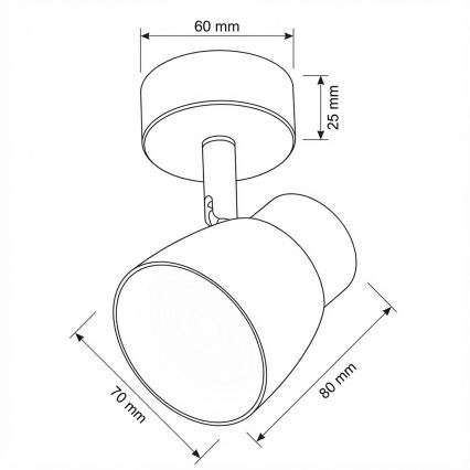 Brilagi - LED RGBW dimmējams prožektors NUGGET 1xGU10/4,8W/230V melns/zeltains