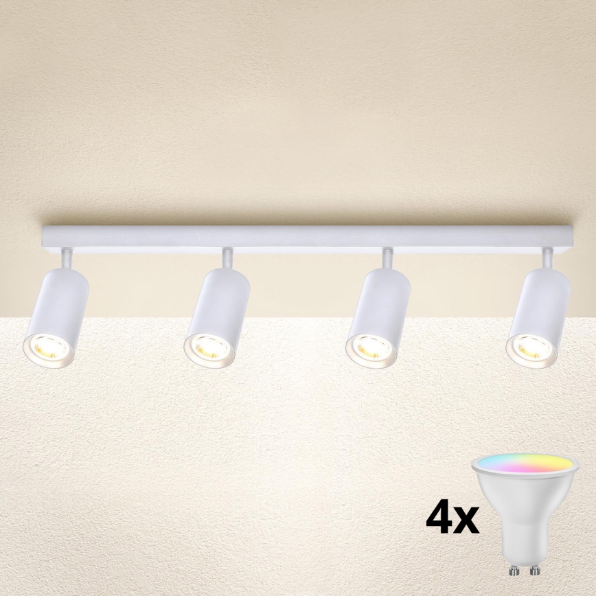 Brilagi - LED RGBW dimmējams punktgaismeklis SELE 4xGU10/6,5W/230V 2700-6500K balts