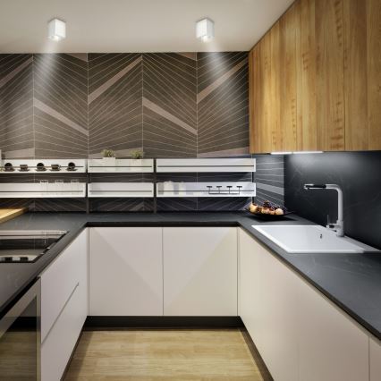 Brilagi - LED RGBW aptumšojams spotgaismeklis MIA 1xGU10/4,8W/230V 3000K 100x80 mm balts + tālvadības pults