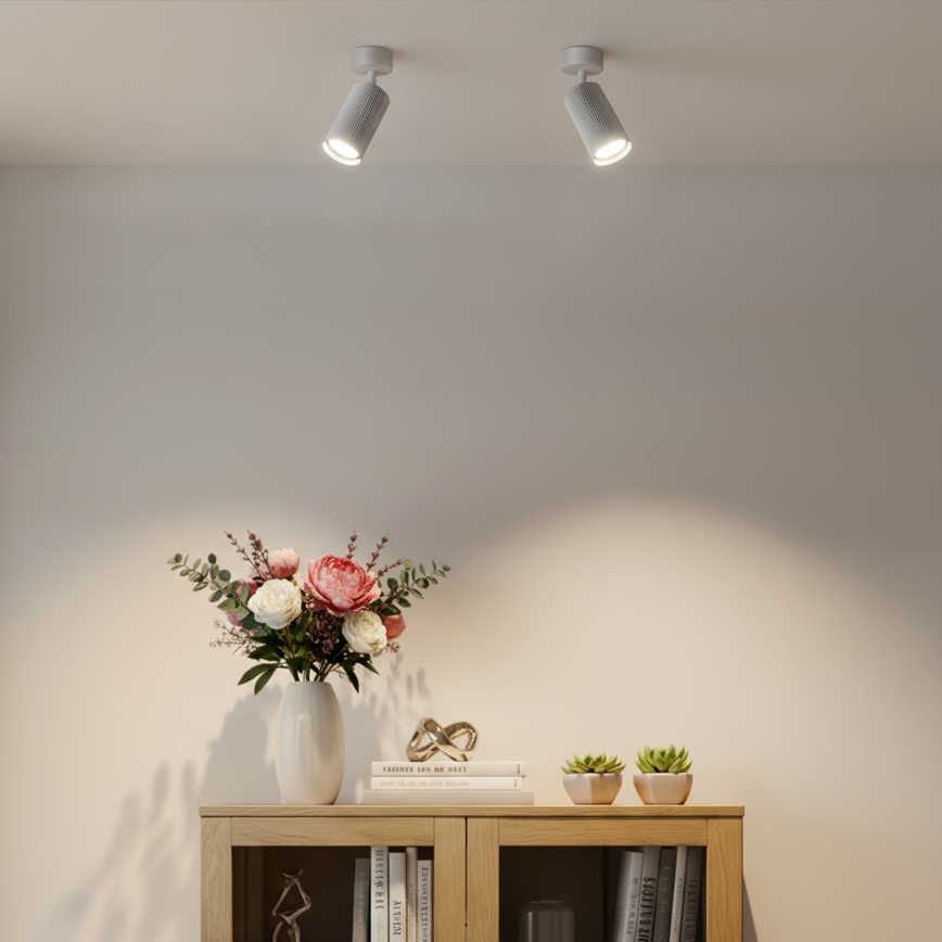 Brilagi - LED RGBW aptumšojams virziena gaismeklis SELE MODERN 1xGU10/4,8W/230V 3000K balts + ar tālvadības pulti