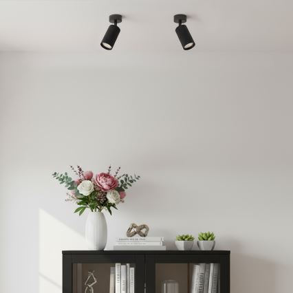 Brilagi - LED RGBW dimējams virziena gaismeklis SELE MODERN 1xGU10/4,8W/230V 3000K melns + tālvadības pults