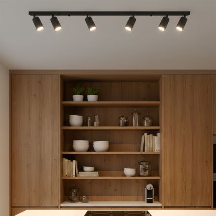 Brilagi - LED RGBW regulējams virziena gaismeklis SELE MODERN 6xGU10/6,5W/230V 2700-6500K Wi-Fi melns