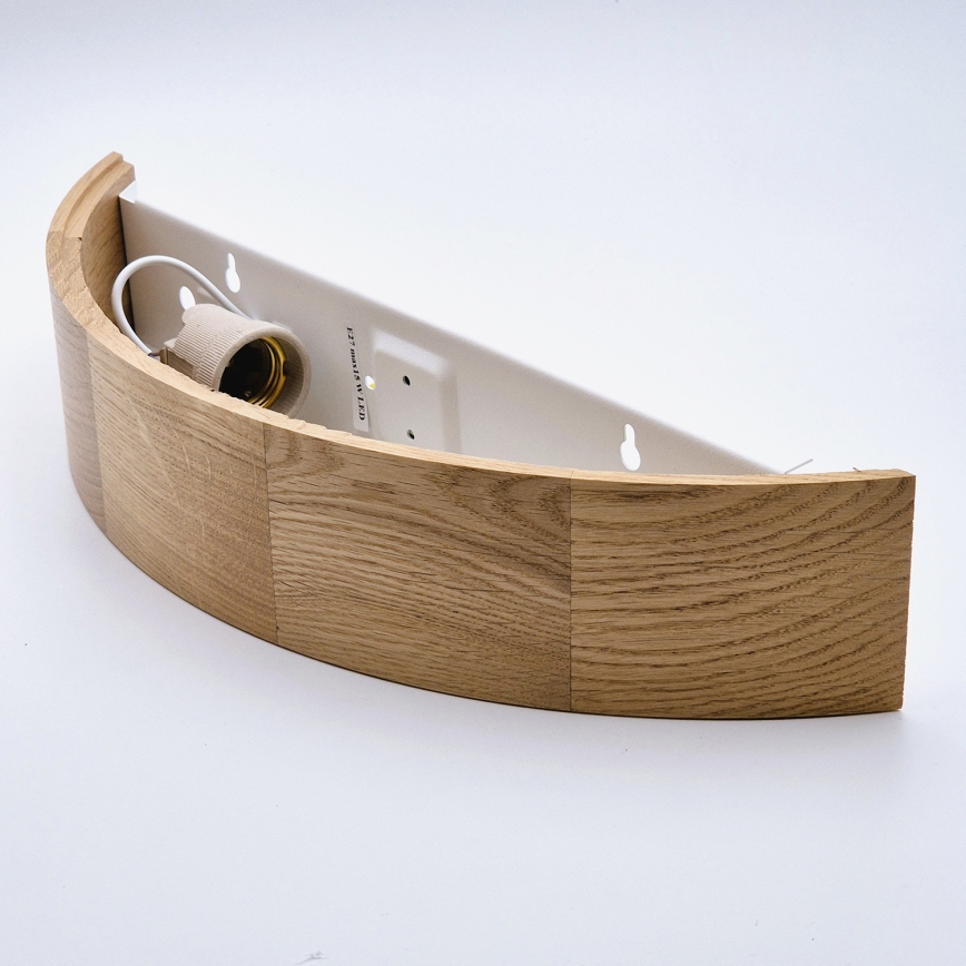 Brilagi - LED RGBW aptumšojams sienas gaismeklis CARVALHO 1xE27/15W/230V 2700-6500K Wi-Fi ozols