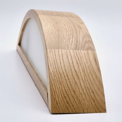 Brilagi - LED RGBW aptumšojams sienas gaismeklis CARVALHO 1xE27/15W/230V 2700-6500K Wi-Fi ozols