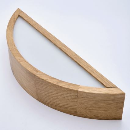 Brilagi - LED RGBW aptumšojams sienas gaismeklis CARVALHO 1xE27/15W/230V 2700-6500K Wi-Fi ozols