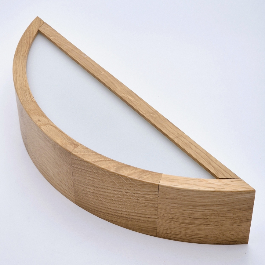 Brilagi - LED RGBW aptumšojams sienas gaismeklis CARVALHO 1xE27/15W/230V 2700-6500K Wi-Fi ozols