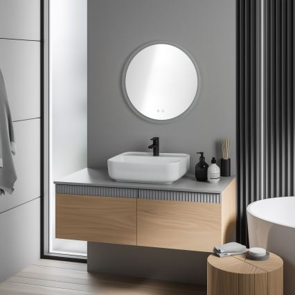 Brilagi - LED RGBW apsildāms vannas istabas spogulis CLARA PRO LED/19W/230V Ø 60 cm IP44 CRI 90 aptumšojams + CCT + ar tālvadības pulti