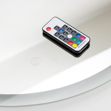 Brilagi - LED RGBW apsildāms vannas istabas spogulis CLARA PRO LED/19W/230V Ø 60 cm IP44 CRI 90 aptumšojams + CCT + ar tālvadības pulti