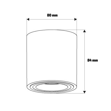 Brilagi - LED RGBW dimējams spot gaismeklis MIA 1xGU10/4,8W/230V 3000K 84x80 mm bēšs + tālvadības pults