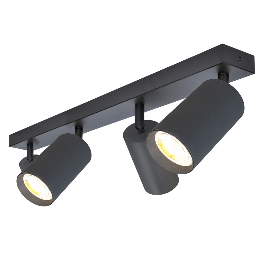 Brilagi - LED RGBW aptumšojams punktveida gaismeklis SELE 4xGU10/4,8W/230V 3000K antracīts + tālvadība