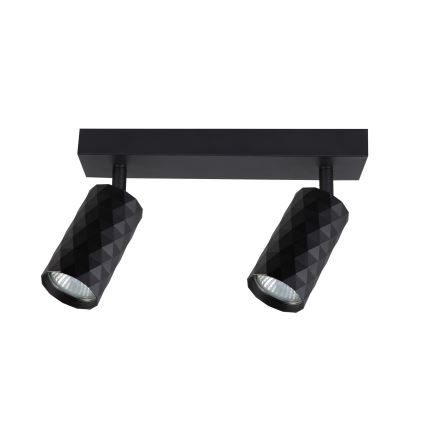 Brilagi - LED RGBW aptumšojams spotgaismeklis SELE DIAMANT 2xGU10/4,8W/230V 3000K melns + tālvadības pults