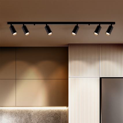 Brilagi - LED RGBW regulējams virziena gaismeklis SELE DIAMANT 6xGU10/6,5W/230V 2700-6500K Wi-Fi melns