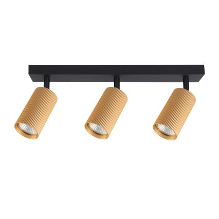 Brilagi - LED RGBW regulējams punktveida gaismeklis SELE MODERN 3xGU10/4,8W/230V 3000K zelta + tālvadības pults