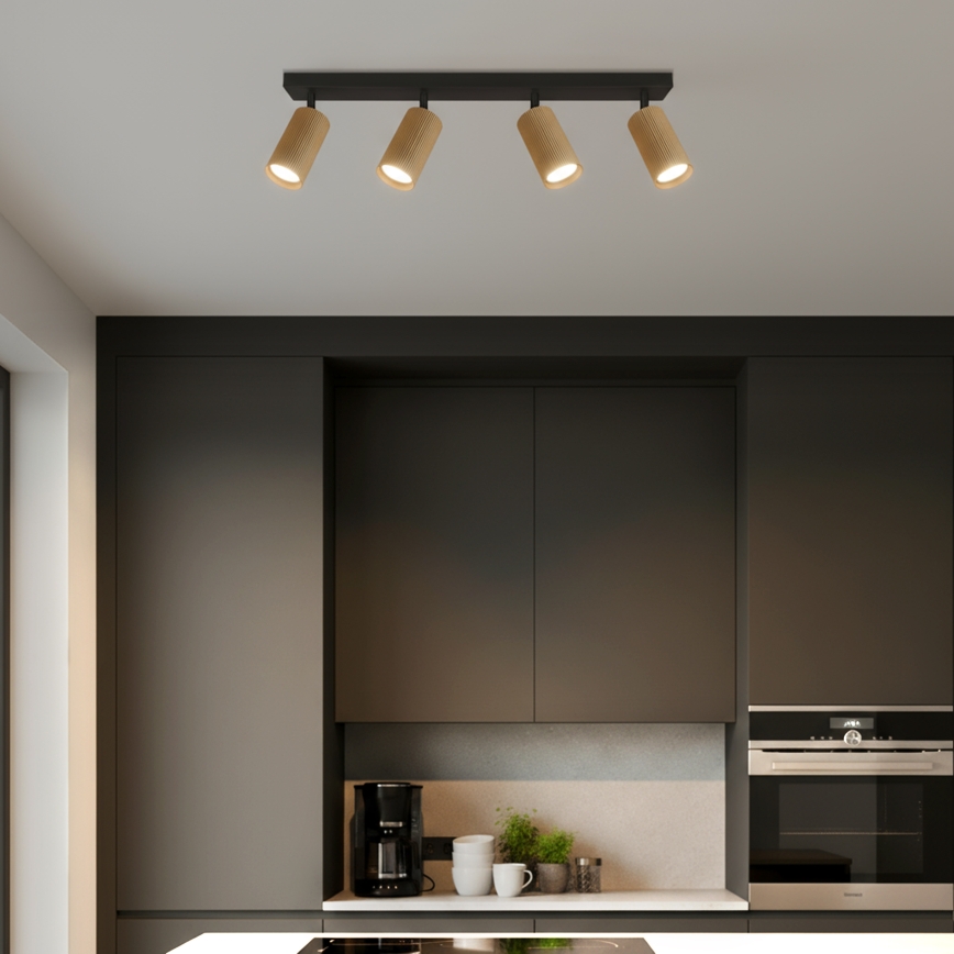 Brilagi - LED RGBW ar regulējamu spilgtumu punktveida gaismeklis SELE MODERN 4xGU10/4,8W/230V 3000K zelta + tālvadība