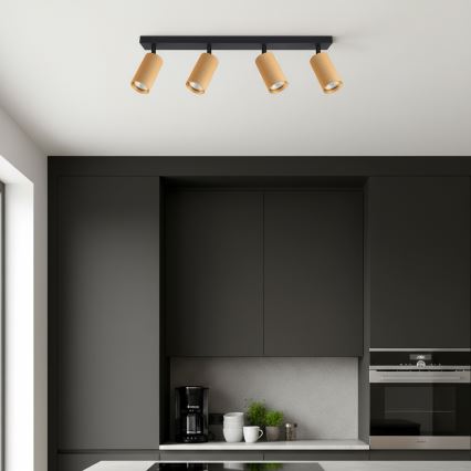 Brilagi - LED RGBW ar regulējamu spilgtumu punktveida gaismeklis SELE MODERN 4xGU10/6W/230V 3000K zelta + tālvadība