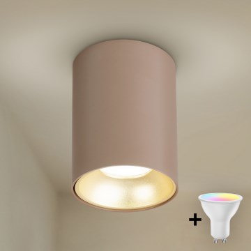Brilagi - LED RGBW dimmējams spota gaismeklis TRINE 1xGU10/30W/230V 2700–6500K Wi‑Fi bēšs/zeltains