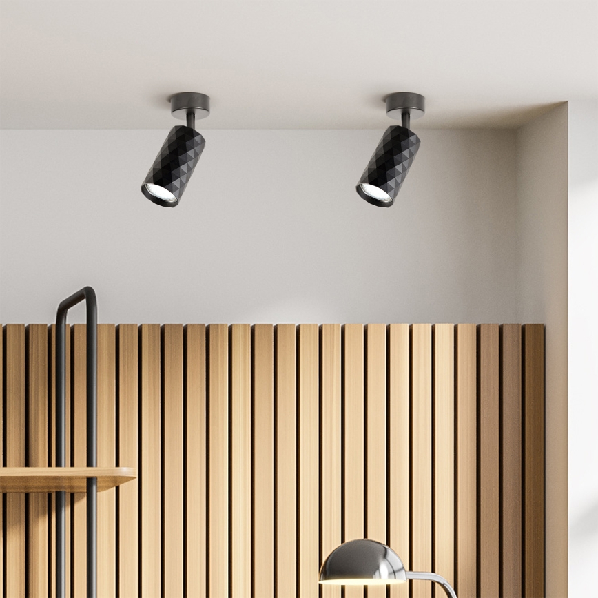 Brilagi - LED RGBW aptumšojams spot gaismeklis SELE DIAMANT 1xGU10/6,5W/230V 2700-6500K Wi-Fi melns