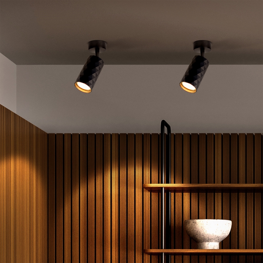 Brilagi - LED RGBW aptumšojams spot gaismeklis SELE DIAMANT 1xGU10/6,5W/230V 2700-6500K Wi-Fi melns