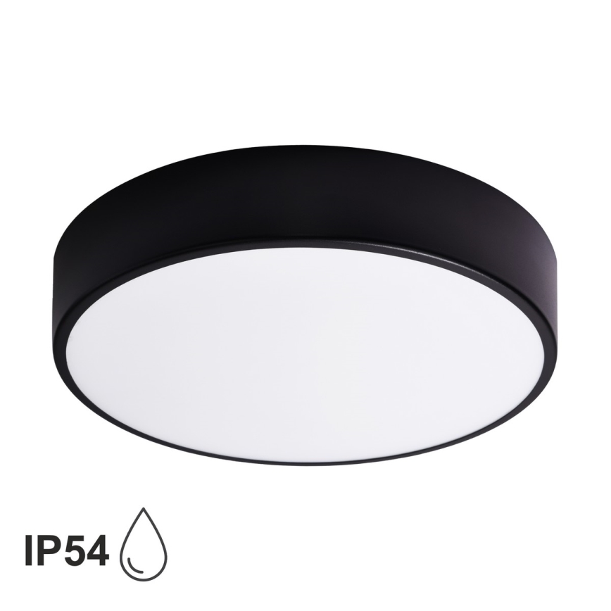 BRILAGI - LED RGBW regulējama vannas istabas griestu lampa CLARE 3xE27/12W/230V 2700-6500K Ø 40 cm IP54 melna