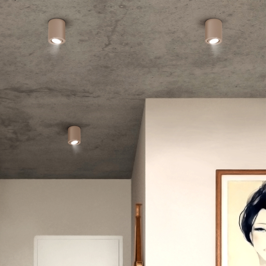 Brilagi - LED RGBW regulējams punktgaismeklis MIA 1xGU10/30W/230V 2700-6500K Wi-Fi 100x80 mm bēšs