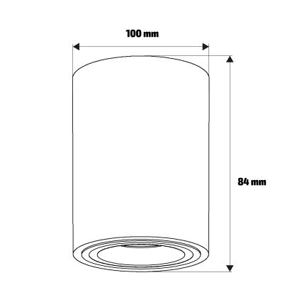 Brilagi - LED RGBW regulējams punktgaismeklis MIA 1xGU10/4,8W/230V 3000K 100x80 mm bēšs