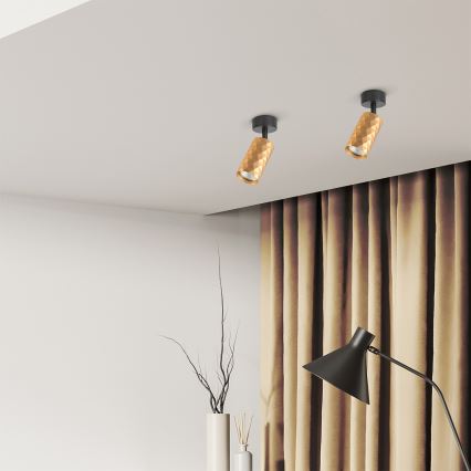 Brilagi - LED RGBW regulējams virziena gaismeklis SELE DIAMANT 1xGU10/4,8W/230V zelta + ar tālvadības pulti