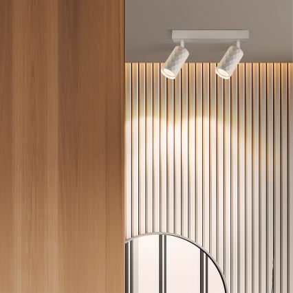 Brilagi - LED RGBW regulējams virziena gaismeklis SELE DIAMANT 2xGU10/6,5W/230V 2700-6500K Wi-Fi balta