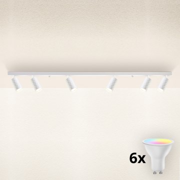 Brilagi - LED RGBW dimmējams virziena gaismeklis SELE DIAMANT 6xGU10/6,5W/230V 2700-6500K Wi-Fi balts