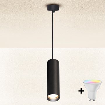 Brilagi - LED RGBW lustra ar regulējamu spilgtumu uz kabeļa SELE 1xGU10/6W/230V 3000K melna