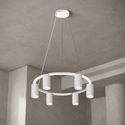 BRILAGI - LED RGBW regulējams karājošs gaismeklis uz kabeļa SELE 6xGU10/6,5W/230V 2700-6500K balts + ar tālvadības pulti