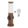 Brilagi - LED RGBW regulējama āra lampa ar 2 kontaktligzdām 1xE27/9W/230V 2700-6500K IP44 40 cm brūna
