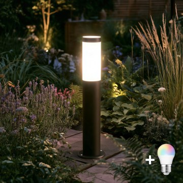 BRILAGI - LED RGBW regulējama āra lampa ELIA 1xE27/6,5W/230V 2700-6500K IP44 Wi-Fi 50 cm antracīts