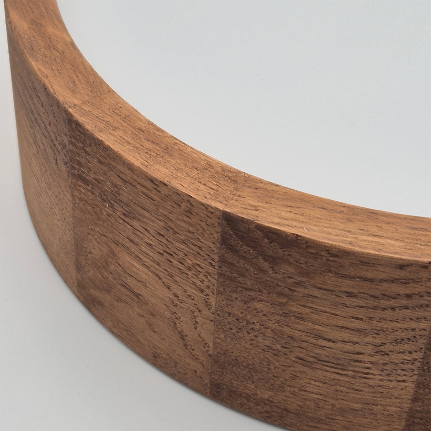 Brilagi - LED RGBW regulējama griestu lampa CARVALHO 1xE27/15W/230V 2700-6500K Wi-Fi ozola apdare Ø 27,5 cm