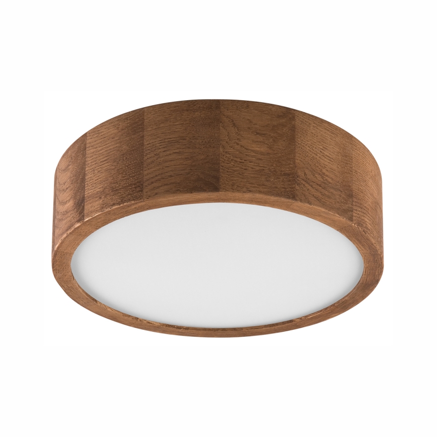 Brilagi - LED RGBW regulējama griestu lampa CARVALHO 1xE27/9W/230V 2700-6500K Wi-Fi ozola apdare Ø 27,5 cm